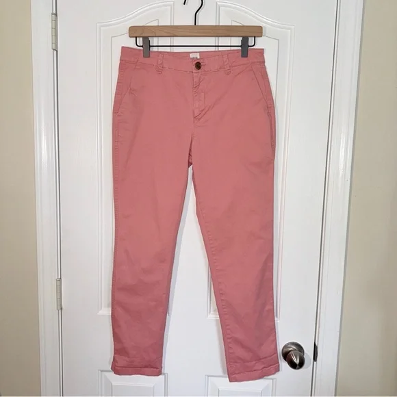 GAP Girlfriend Khaki Pink Salmon Chinos - Picture 1 of 9